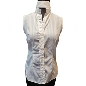 Regency 4 Vintage White Sleeveless Women's Top XS